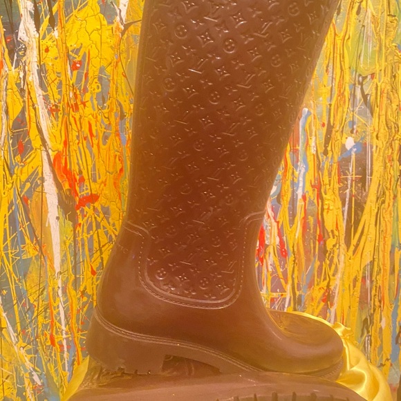 Louis Vuitton Splash Monogram rain boots - Picture 2 of 14
